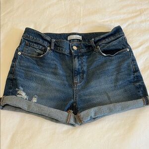 Loft Destructed cut off Denim Shorts Size 2